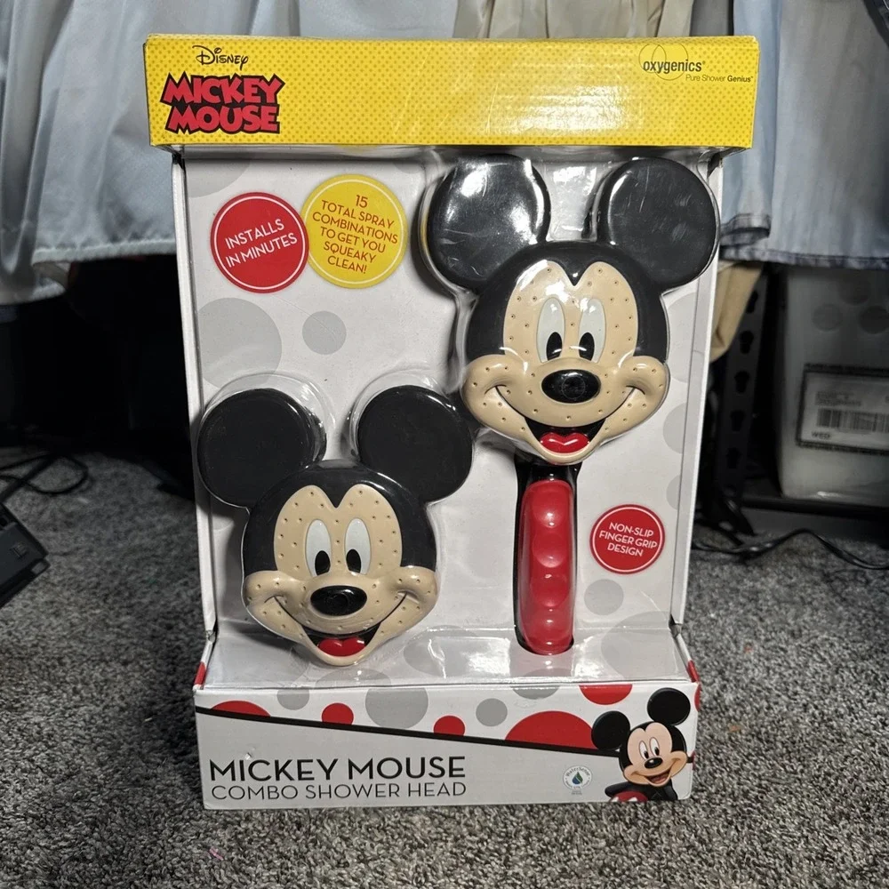 Disney Mickey Mouse Oxygenics Combo Shower Head And hand held Brand new